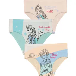 Bodycare Kids Girls Pack Of 3 Assorted Cotton Basic Briefs-picture-19