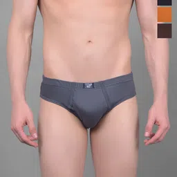 Dollar Pack Of 7 Assorted Cotton Basic Briefs MLHBR-01-S-AST3-PO7-4