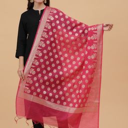 BANJARA INDIA Woven Design Dupatta with Zari-image-84