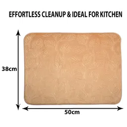 Kuber Industries Brown and Red 3 Pieces Rectangular Table Placemats image 5