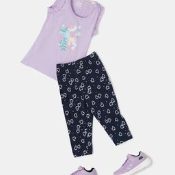 Jockey AG18 Girls Printed Slim Fit Mid-Rise Capris-image-97