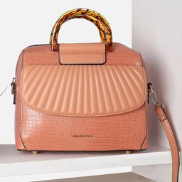 Allen Solly Woman Textured PU Structured Handheld Bag with Quilted-15