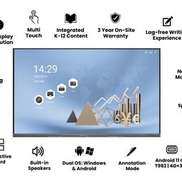 STUDYNLEARN Interactive Flat Panel 65 Inch Multipurpose Led Display 4 Gb Ram|32 Gb Rom With Integrated K-12 Digital Content (1-Year) - Best For Teaching, Schools, Coaching & Offices image 2