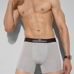 MODERN CREW Men Premium Micro Modal Trunks MC-T-002-CL-QR-S-Quarry-21