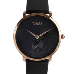 TOMS Men Textured Leather Straps Analogue Watch T11019B-R-18
