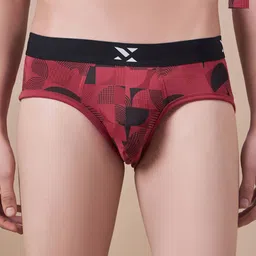 Masch Sports Men Pack Of 2 Printed Basic Briefs BRF-2-PRT-EI-RED-RED-picture-3