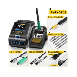 FNIRSI DWS-200 Soldering Station 200W Digital Soldering Iron Station Kit Powerful Performance and Accurate Temperature Adjustment - F245 Set 2 - RS8323FNIRSI DWS-200 Soldering Station 200W Digital Soldering Iron Station Kit Powerful Performance and Accurate Temperature Adjustment - F245 Set 2 - RS8323 image 1
