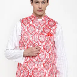 NEUDIS Men Printed Nehru Jackets-image-99
