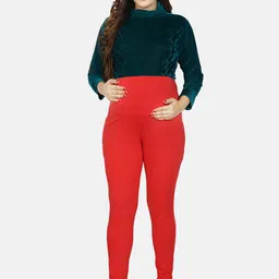 Baby Moo Women Maternity Ankle-Length Cotton Leggings-image-12