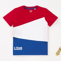 Ed-a-Mamma Boys Colourblocked Cotton T-shirt-image-76
