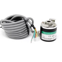 ZKP3808 2000 PPR Hollow Shaft ABZ 3-Phase 5-24V Incremental Photoelectric Rotary Encoder image 1