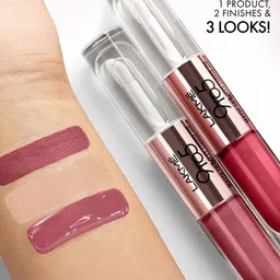 Lakme 9to5 Matte To Glass Transfer-Proof Liquid Lip Color 7.6ml - Rose image 2