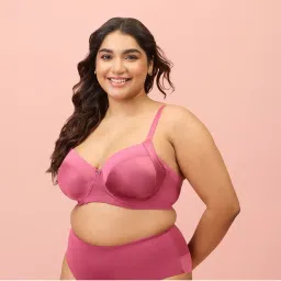 Nykd By Nykaa Infinity Edge Super Support Non Padded Wired Full Coverage Bra NYB150 Rose-picture-24