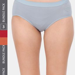 Amour Secret Women Cotton Pack Of 3 Mid Rise Hipster Briefs-image-87