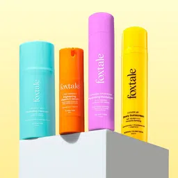 Foxtale Pack of 4 Face Wash+ Ceramide Moisturizer +Vitamin C Serum +Sunscreen Cream --20