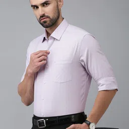Arrow Self Design Textured Original Slim Fit Opaque Formal Shirt-picture-29