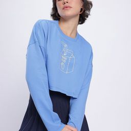 DressBerry Sleek Streetwear Printed Boxy Crop Sweatshirt-picture-22