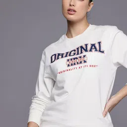 HRX by Hrithik Roshan Typography Printed Oversized Sweatshirt-image-62