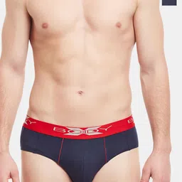 BODYX Men Pack Of 2 Pure Cotton Basic Briefs BX16B-Navy-2PCS-S-image-73