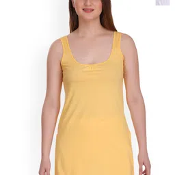 SELFCARE Solid Long Pack of 2 Sleeveless Camisoles-picture-41