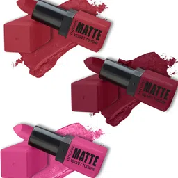 ForSure Set of 3 Intense Matte Velvet Touche Lipsticks 3.5g Each - Shade 309, 304, 303-15