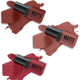 ForSure Set of 3 Intense Matte Velvet Touche Lipsticks 3.5g Each - Shade 308, 306, 303-14