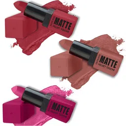 ForSure Set of 3 Intense Matte Velvet Touche Lipsticks 3.5g Each - Shade 302, 306, 303-10