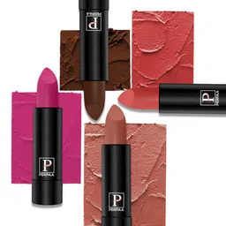 PERPAA Set of 4 Creamy Matte Long Lasting Lipstick With Beeswax- Shades 62 + 67 + 71 + 93-55
