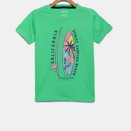 mackly Boys Green Printed Lounge T-Shirt-picture-48