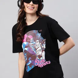 Free Authority Star Wars Ep- Ix Printed Loose fit Pure Cotton T-Shirt-picture-49