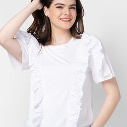 SPYKAR Women Slim Fit Cotton T-shirt-image-66