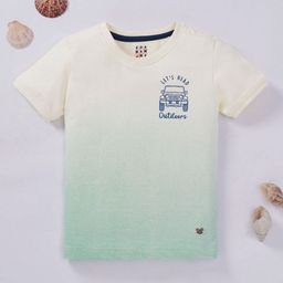 Ed-a-Mamma Boys Printed & Ombre Cotton T-shirt-77