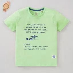 Ed-a-Mamma Boys Typography Printed Round Neck Pure Cotton T-shirt-image-52