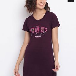 Duchess Women Pack Of 2 Printed Long Lounge T-Shirts-image-66