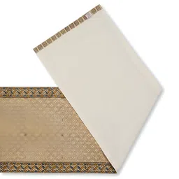 Fabindia Beige & White Ethnic Motifs Pure Cotton Table Runner-13