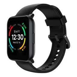 Realme Black Strap TechLife Watch S100 1.69 HD Display with Temperature Sensor Smartwatch-16