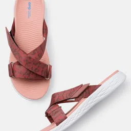 AMP Women Printed Open Toe Flats-55