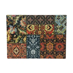 Reinvention Factory Set of 6 Black & Multicoloured Printed Table Placemats image 3
