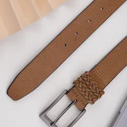 Aditi Wasan Men Textured Leather Belt-image-71