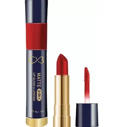 CVB Matte 2-In-1 Lip Gloss & Velvet Lipstick - Trendy-56