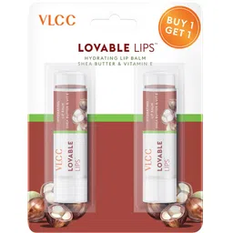 VLCC Lovable Set of 2 Hydrating Lip Balm With Shea Butter & Vitamin E - 4.5 g Each - B1G1-82