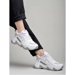 Shoetopia Daily Wear White Casual Sneakers for Women-picture-33