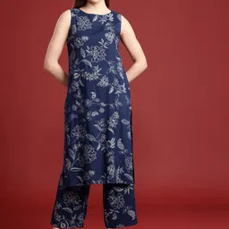 Anouk Women Floral Printed Regular Kurta with Palazzos & With Dupatta image 4