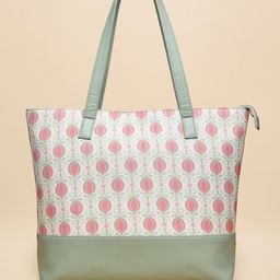 Anouk Floral Printed Structured Canvas Shoulder Bag image 3