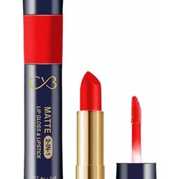 CVB Matte 2-In-1 Lip Gloss & Velvet Lipstick - Wow-10