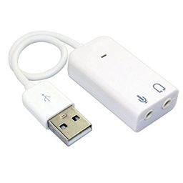 Foxmicro 7.1 Channel Usb External Sound Card Audio Mic Adapter Usb Busppwered Mode Highly Flexible Audio Interface Plug In And Play Kit Compatible With All Major Operating System Withou Driver For Windows-Fm image 1