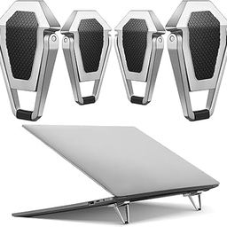 generic Portable Keyboard Laptop Stand Mini Aluminum Keyboard Riser Foldable Cooling Laptop Kickstand Adjustable Lightweight Keyboard Lifter for Desk Computer Laptops Notebooks 12-17 Inch image 1