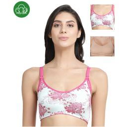 Inner Sense Organic Antimicrobial Soft Nursing Bra Pack of 3 - Multi-Color-picture-27