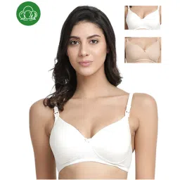 Inner Sense Organic Cotton Antimicrobial Nursing Bra Pack of 3 - Multi-Color-picture-2