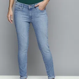 levi's 711 Women Skinny Mid Rise Blue Jeans-picture-18